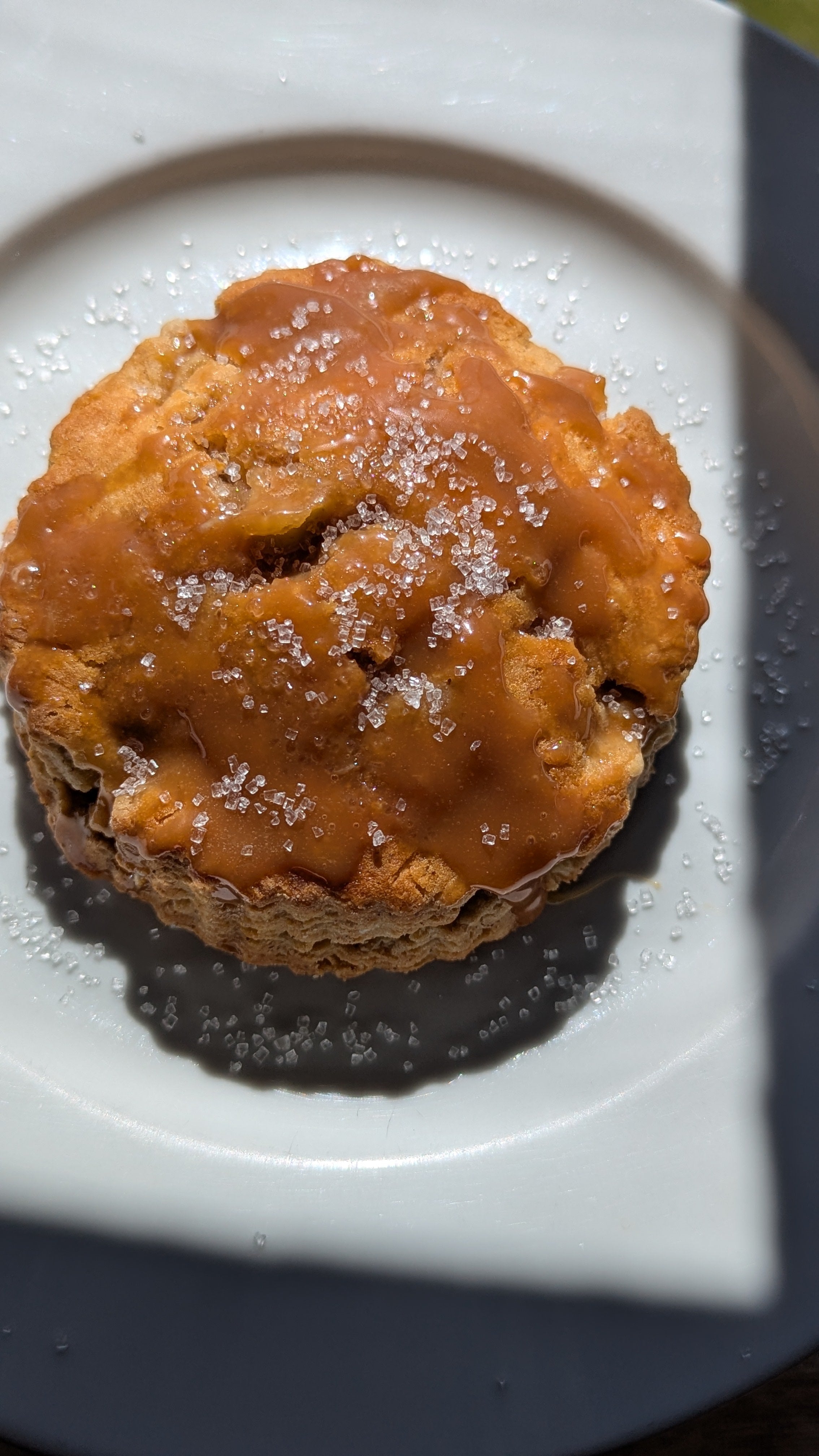 Apple Cinnamon Scone with Carmel Sea Salt