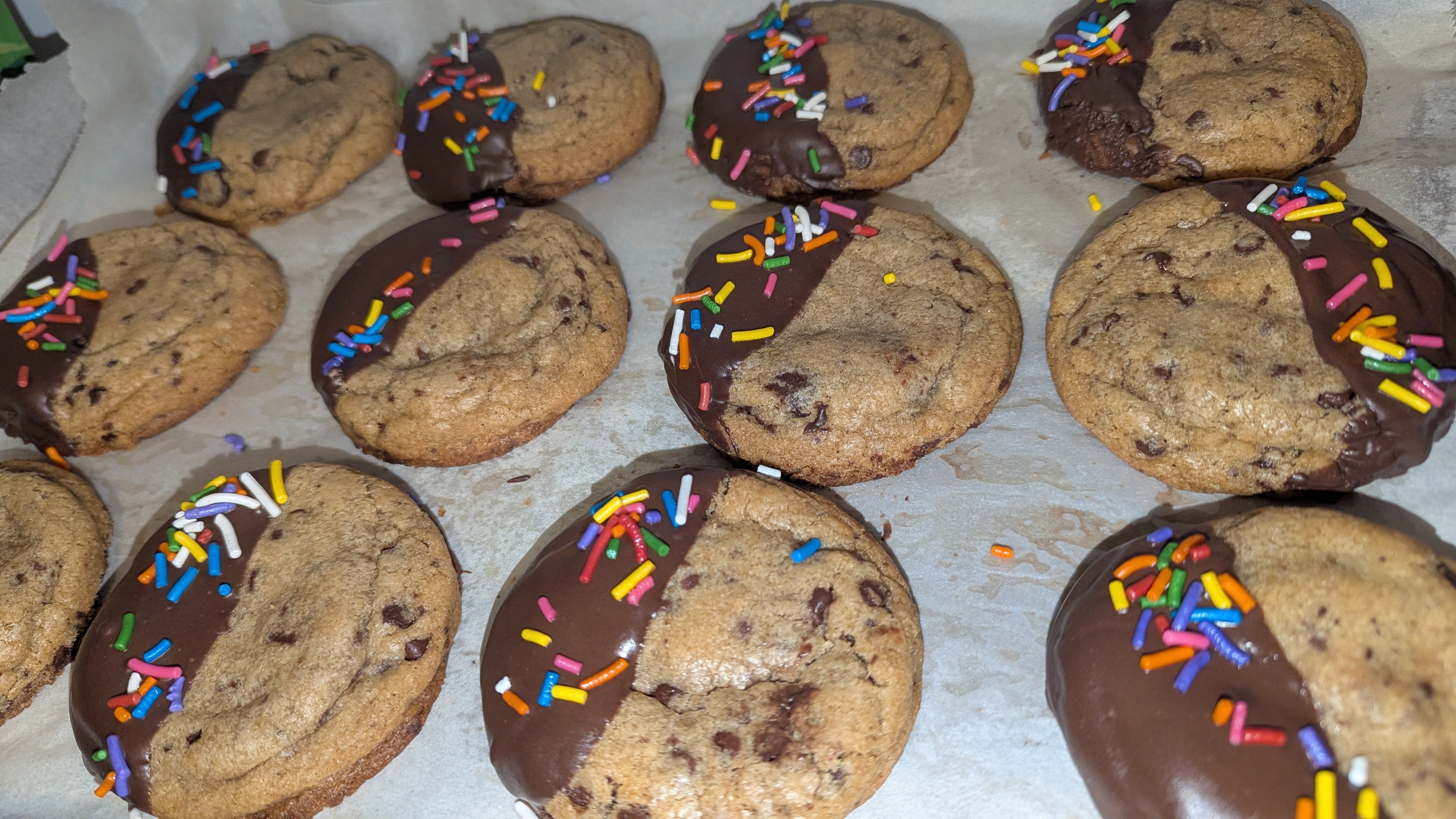 Chocolate chip dipped