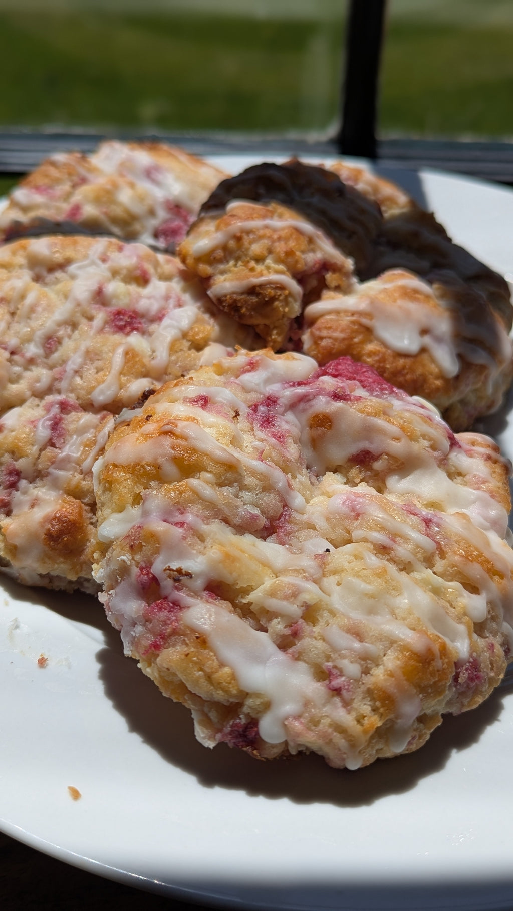 Raspberry White Chocolate Scones